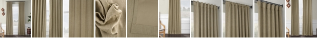 Exclusive Fabrics & Furnishings Exclusive Fabrics Furnishings Faux Linen Blackout Curtain 120" x 50" Curtain Panel